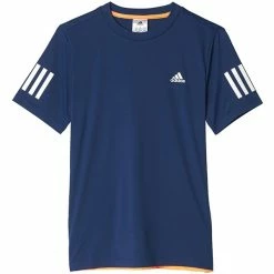 Adidas Boys Club Tennis Tee - Mystery Blue/Glow Orange