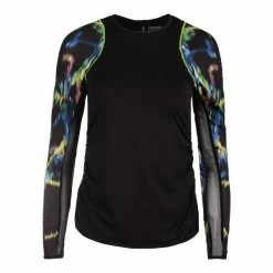 Lucky In Love - Women`s Aurora Long Sleeve Tennis Crew Black