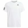 Adidas Boys Club 3 Stripe Tee Shirt