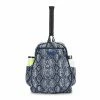 Ame & Lulu Game On Tennis Backpack (Navy Snakeskin)