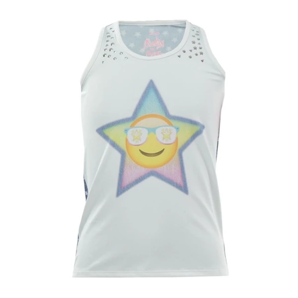 Lucky In Love Girls Starry Eyed Tennis Tank 1 Lucky In Love Girls Starry Eyed Tennis Tank