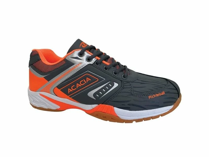 Acacia Sports HyperShot Men's Pickleball Shoes Grey/Orange 1 Acacia Sports HyperShot Men's Pickleball Shoes Grey/Orange