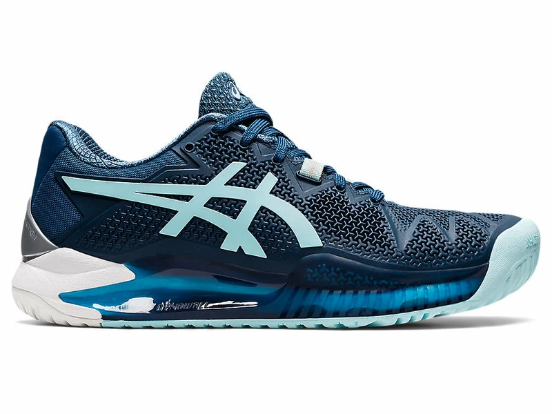 Asics Gel Resolution 8 Wide Indigo/Blue Women's Shoe 2 Asics Gel Resolution 8 Wide Indigo/Blue Women's Shoe - Image 2