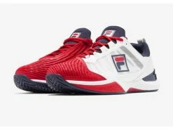 Fila Speedserve Men's Tennis Shoe White/Red/Navy -Nike Shop fila speedserve mens tennis shoe white red navy 3