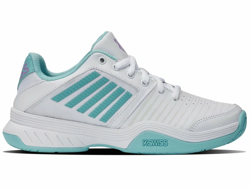 K-Swiss Court Express White/Blue Women's Shoe 2 K-Swiss Court Express White/Blue Women's Shoe - Image 2