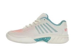 K-Swiss Hypercourt Express 2 Blanc/Blue/Desert Flower Women's Shoe